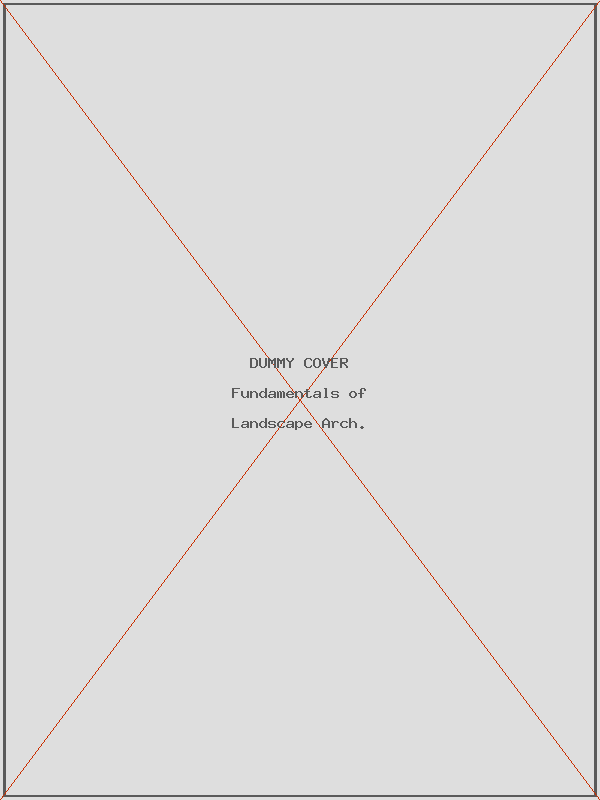 The Fundamentals of Landscape Architecture - cover